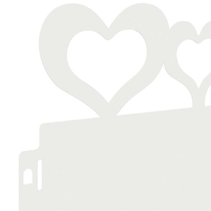 Bordure per prato 10 pcs Bianco 103 x 0,05 x 22 cm Acciaio