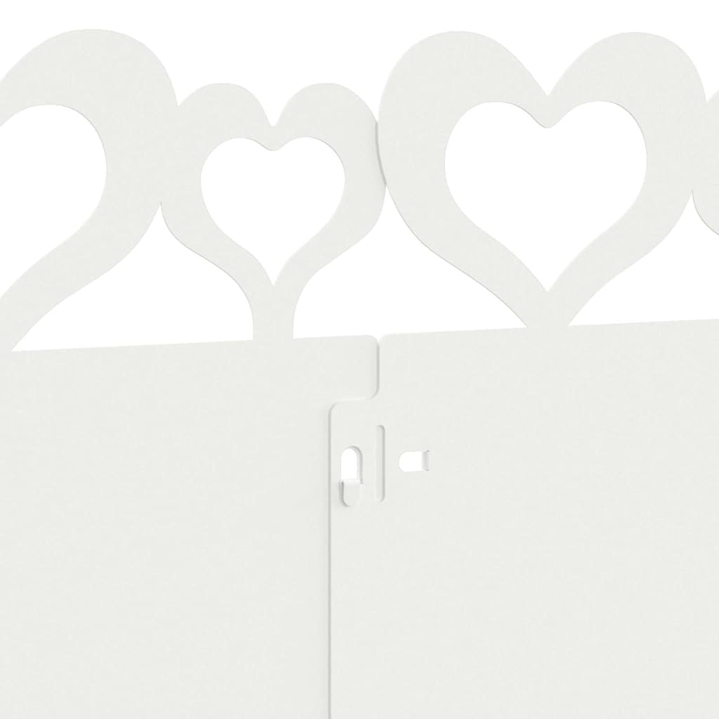 Bordure per prato 10 pcs Bianco 103 x 0,05 x 22 cm Acciaio