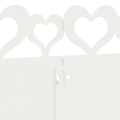 Bordure per prato 10 pcs Bianco 103 x 0,05 x 22 cm Acciaio