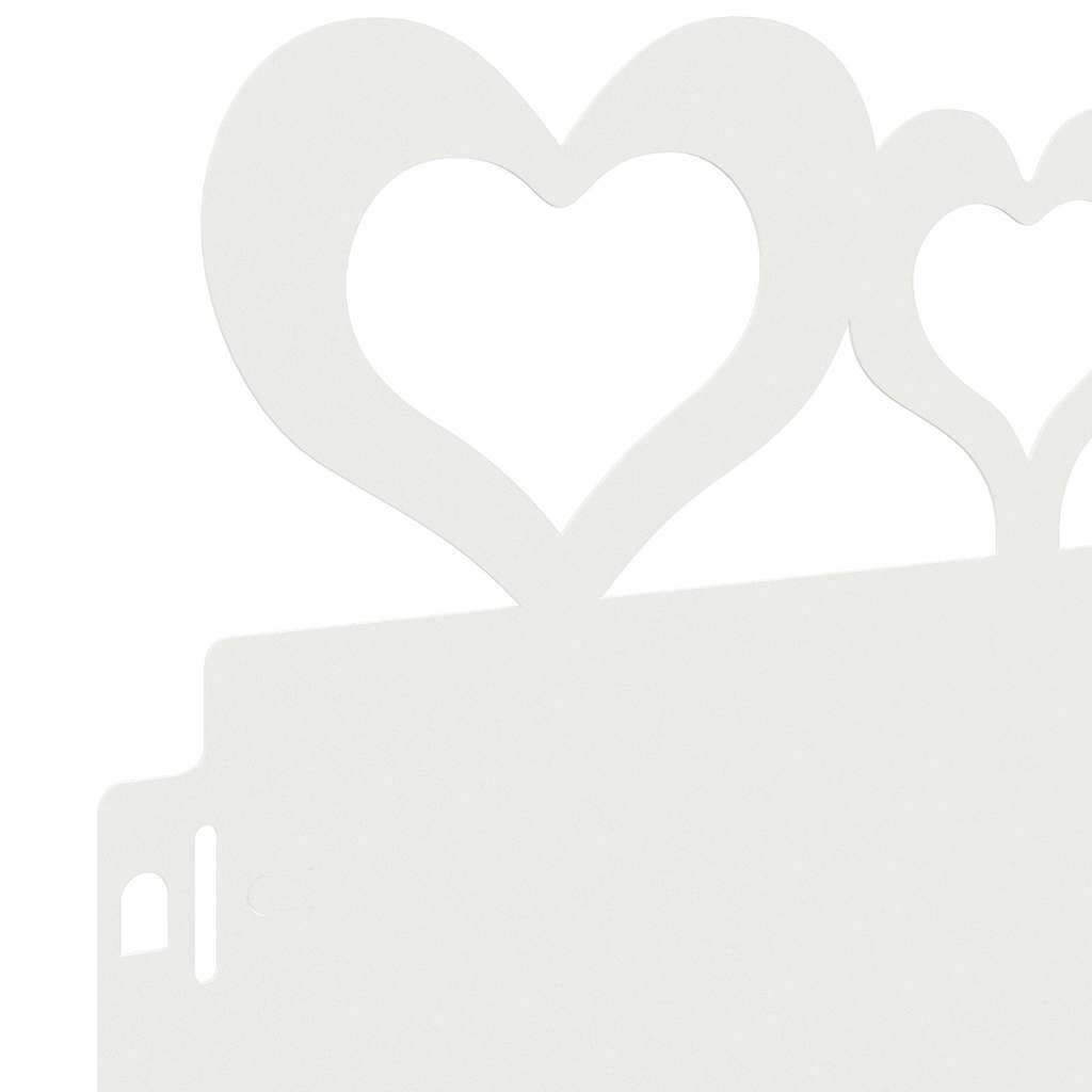 Bordure per prato 20 pcs Bianco 103 x 0,05 x 22 cm Acciaio