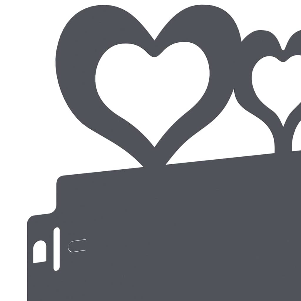 Bordure per prato 30 pcs Antracite 103 x 0,05 x 22 cm Acciaio