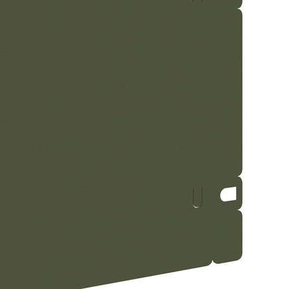 Bordure per prato 20 pcs Verde oliva 103 x 0,05 x 22 cm Acciaio