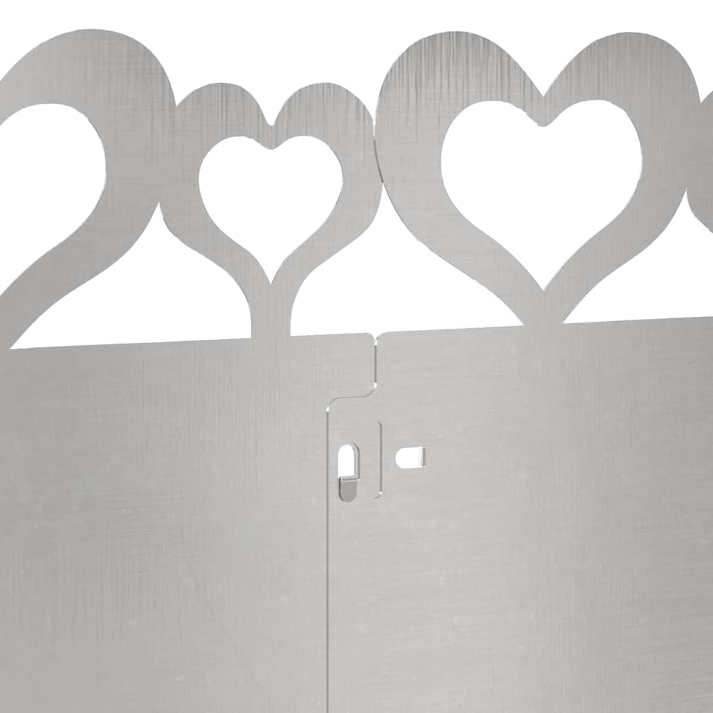 Bordure per prato 20 pcs Argento 103 x 0,05 x 22 cm