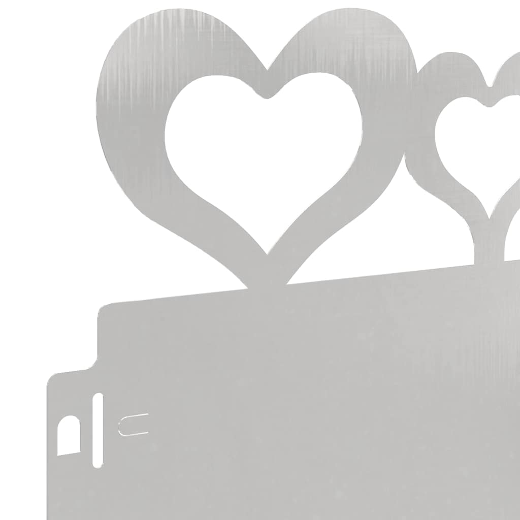 Bordure per prato 30 pcs Argento 103 x 0,05 x 22 cm