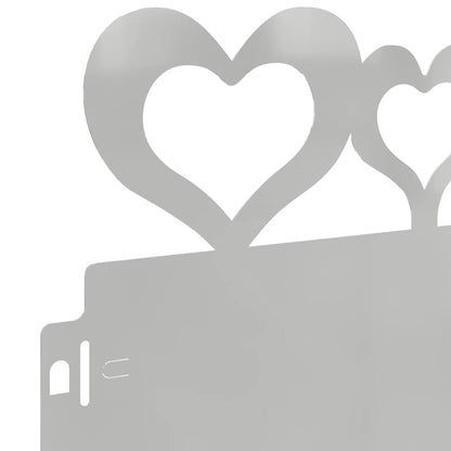 Bordure per prato 10 pcs Argento 103 x 0,05 x 22 cm