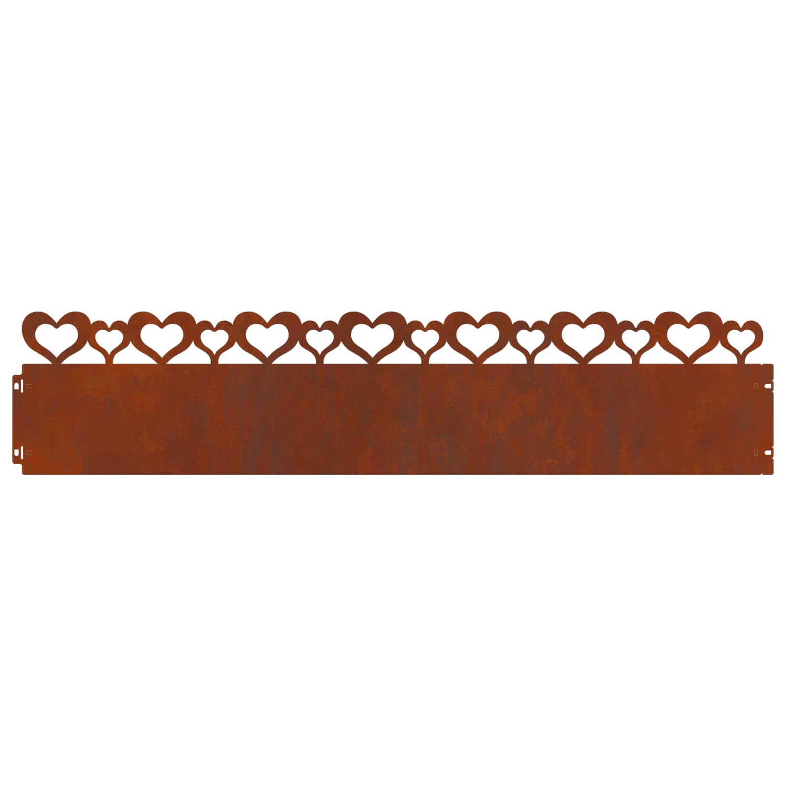 Bordure per prato 10 pcs Ruggine 103 x 0,05 x 22 cm | homemem39