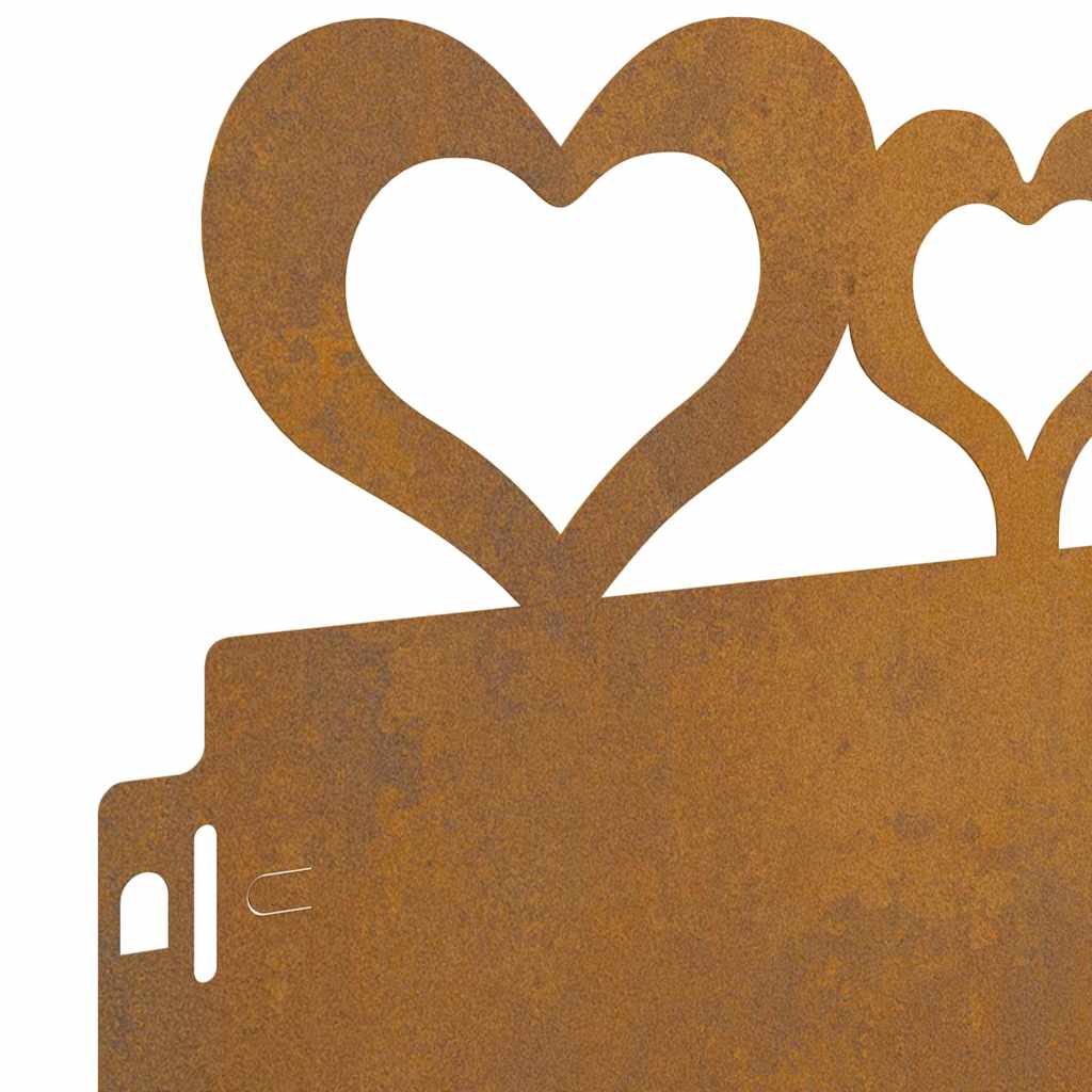 Bordure per prato 20 pcs Ruggine 103 x 0,05 x 22 cm