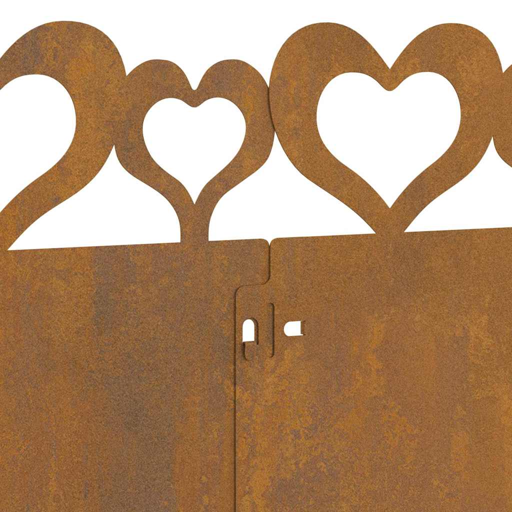 Bordure per prato 20 pcs Ruggine 103 x 0,05 x 22 cm