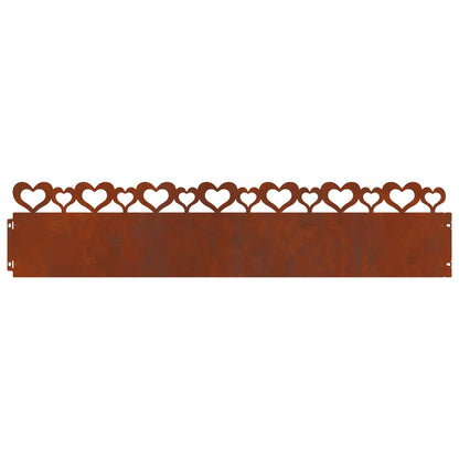 Bordure per prato 30 pcs Ruggine 103 x 0,05 x 22 cm | homemem39