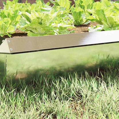 Recinto per lumache 16 pcs Argento 50 x 3,5 x 25 cm