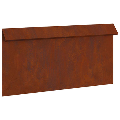 Recinto per lumache 4 pcs Ruggine 50 x 3,5 x 25 cm | homemem39