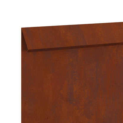 Recinto per lumache 4 pcs Ruggine 100 x 3,5 x 25 cm | homemem39