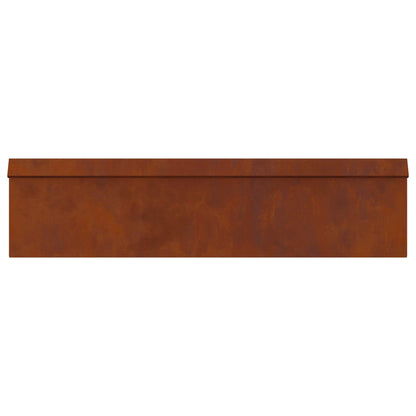 Recinto per lumache 4 pcs Ruggine 100 x 3,5 x 25 cm | homemem39