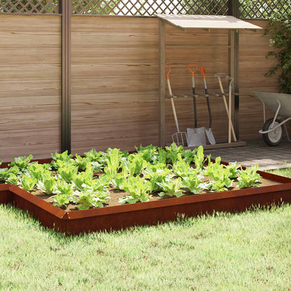 Recinto per lumache 16 pcs Ruggine 100 x 3,5 x 25 cm | homemem39