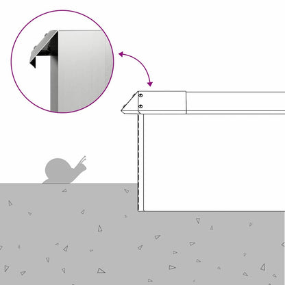 Recinto per lumache Argento 13,5 x 13,5 x 25 cm