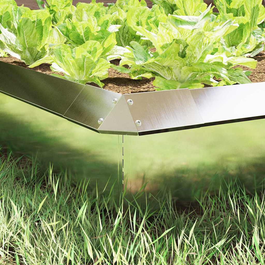 Recinto per lumache 4 pcs Argento 13,5 x 13,5 x 25 cm