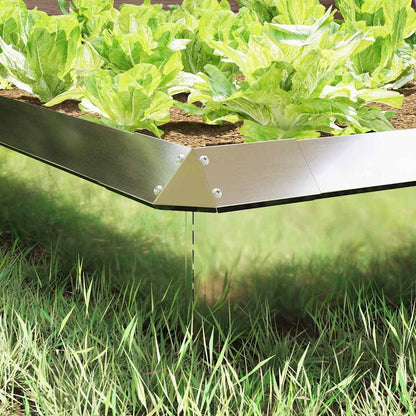 Recinto per lumache 4 pcs Argento 13,5 x 13,5 x 25 cm