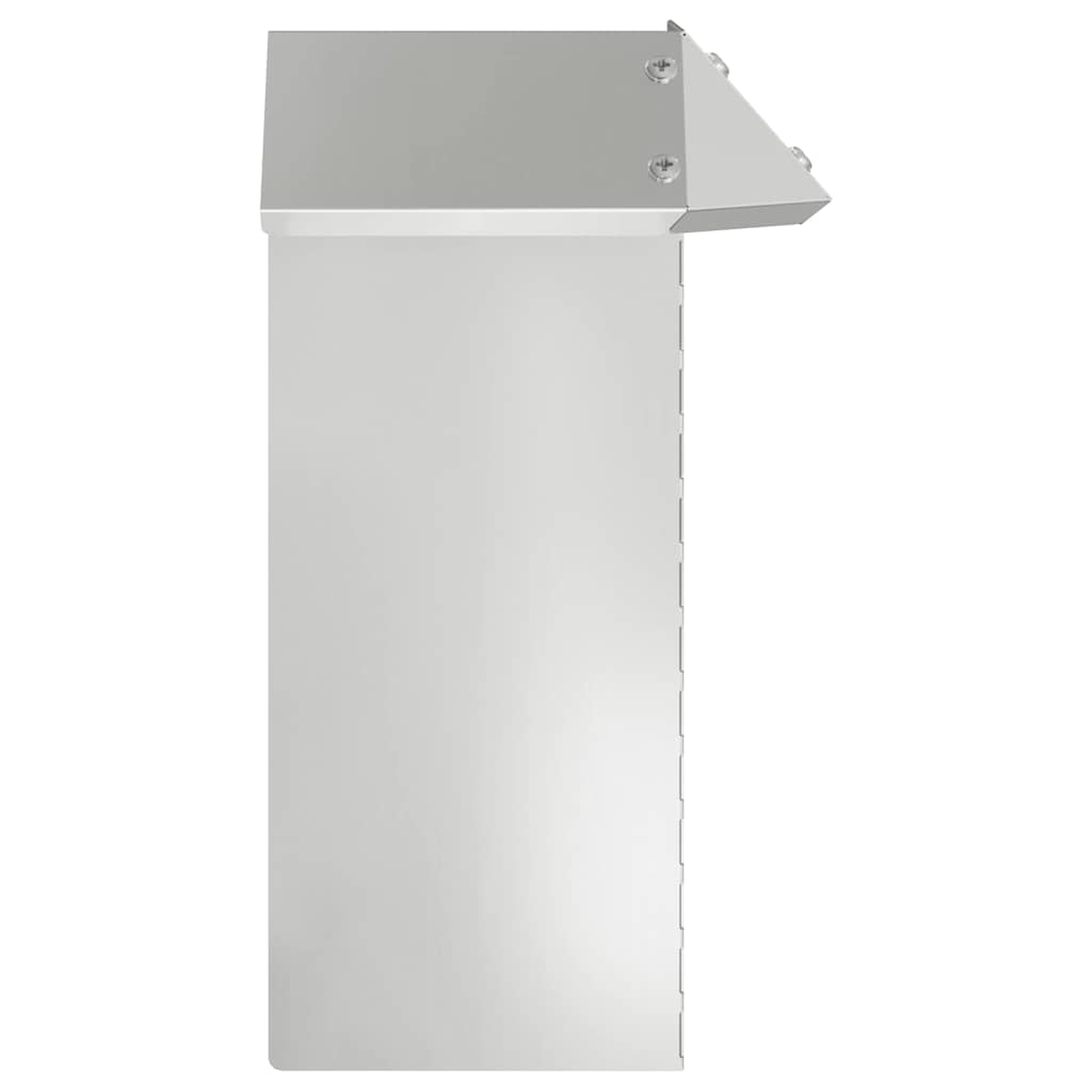 Recinto per lumache 4 pcs Argento 13,5 x 13,5 x 25 cm