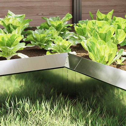 Recinto per lumache 4 pcs Argento 10 x 10 x 25 cm