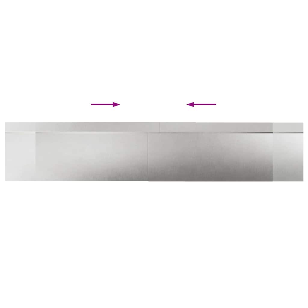 Recinzioni per lumache 8 pcs Argento Acciaio inossidabile | homemem39