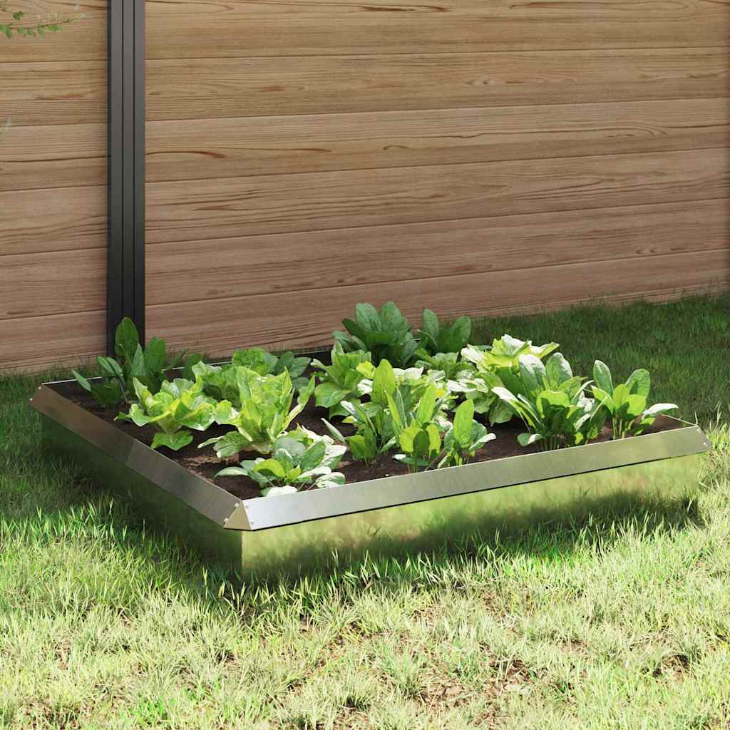 Recinzioni per lumache 8 pcs Argento Acciaio zincato