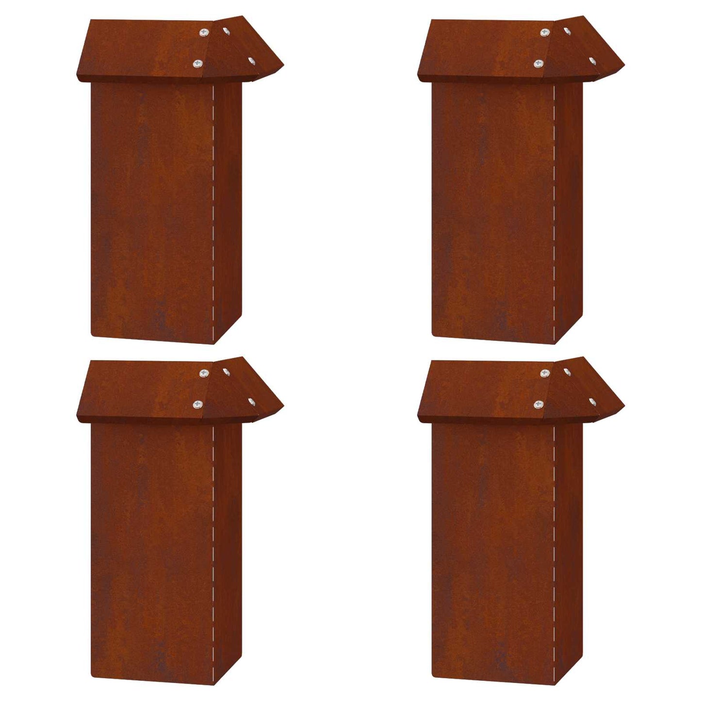 Recinzioni per lumache 8 pcs Ruggine | homemem39