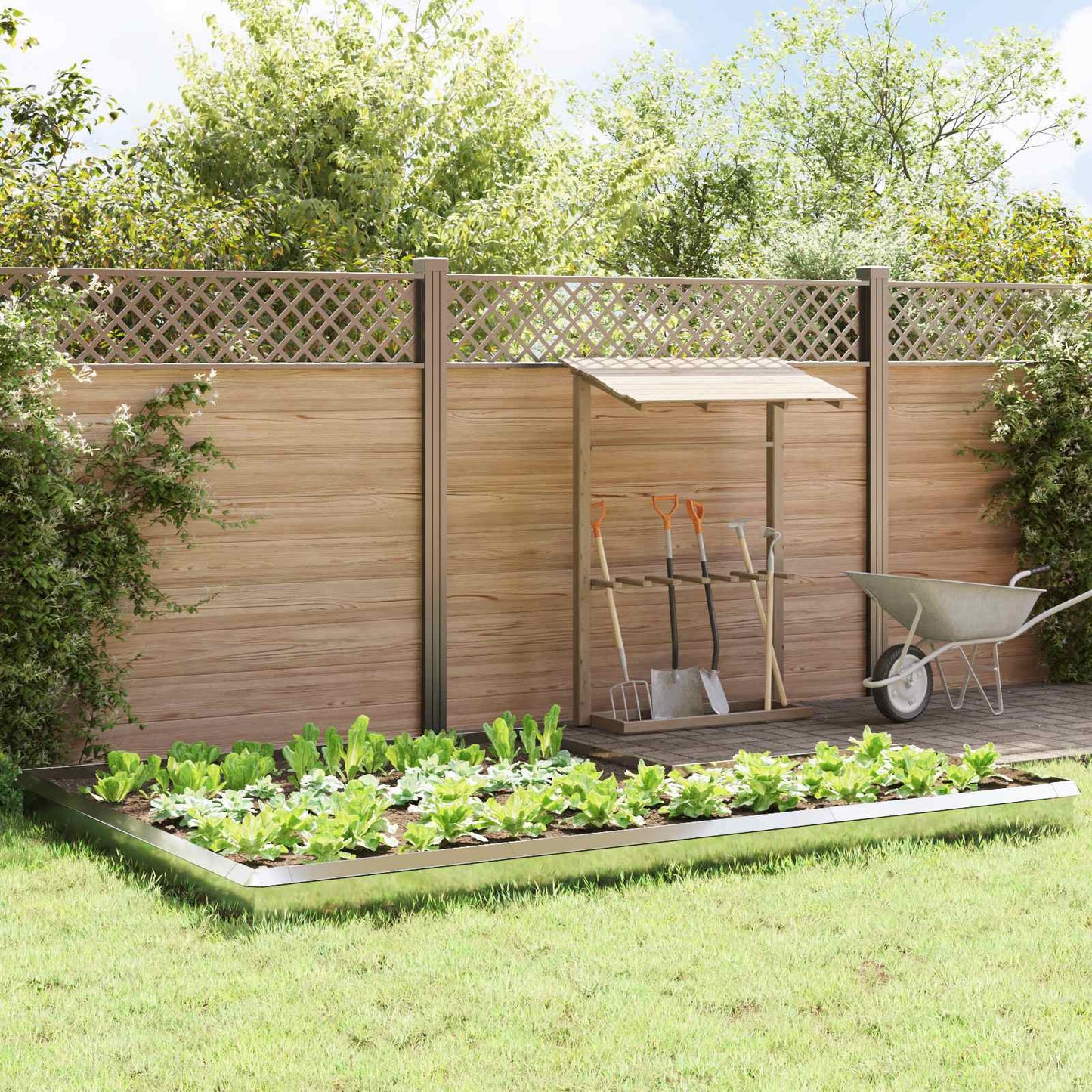 Recinzioni per lumache 16 pcs Argento Acciaio zincato