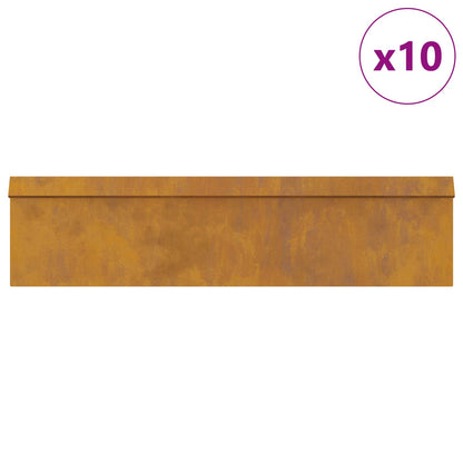 Recinzioni per lumache 16 pcs Ruggine