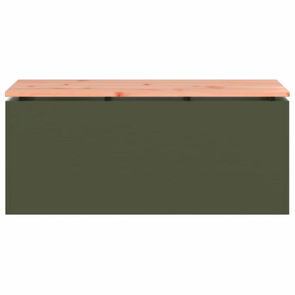 Panchina da giardino Oliver verde 100 x 40 x 43 cm Acciaio