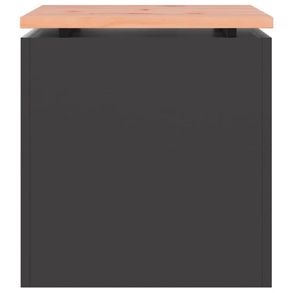 Panchina da giardino Nero 40 x 40 x 43 cm Acciaio