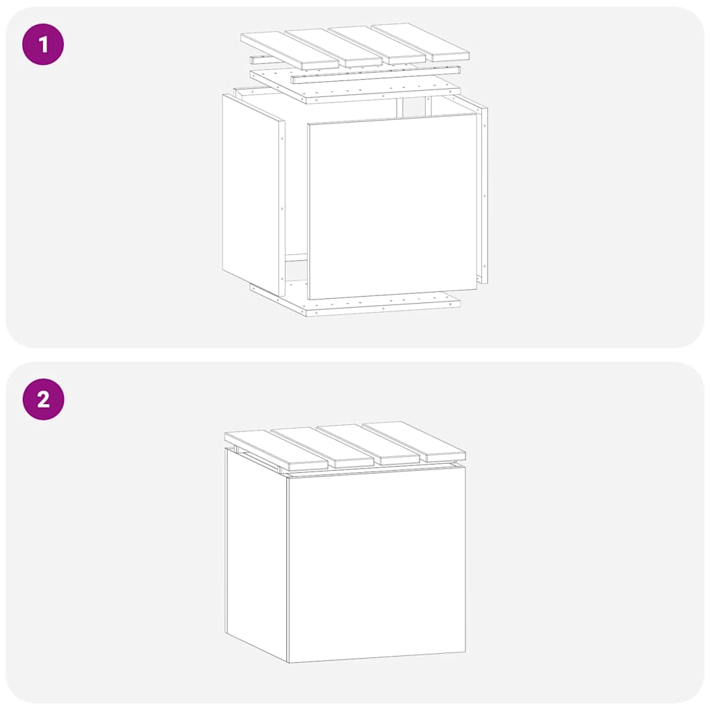 Panchina da giardino Bianco 40 x 40 x 43 cm Acciaio