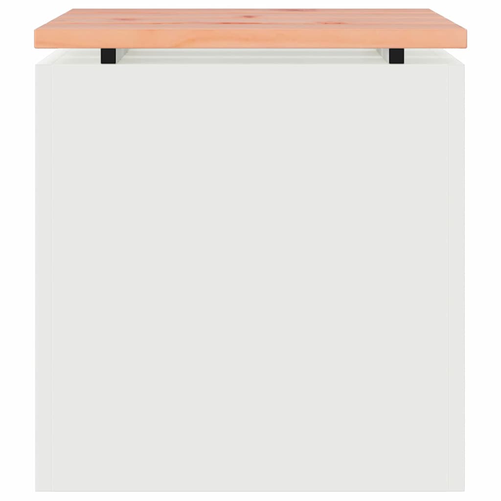 Panchina da giardino Bianco 40 x 40 x 43 cm Acciaio