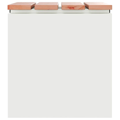 Panchina da giardino Bianco 40 x 40 x 43 cm Acciaio