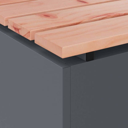 Panchina da giardino Antracite 40 x 40 x 43 cm Acciaio