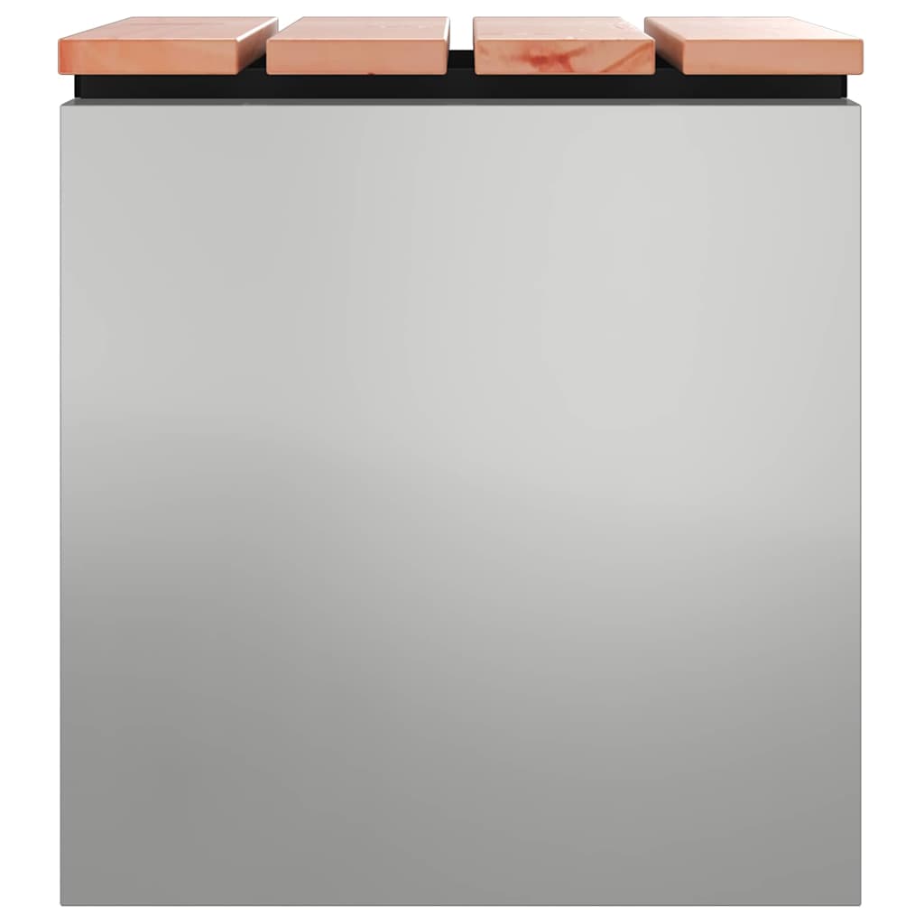 Panchina da giardino Argento 40 x 40 x 43 cm Acciaio zincato