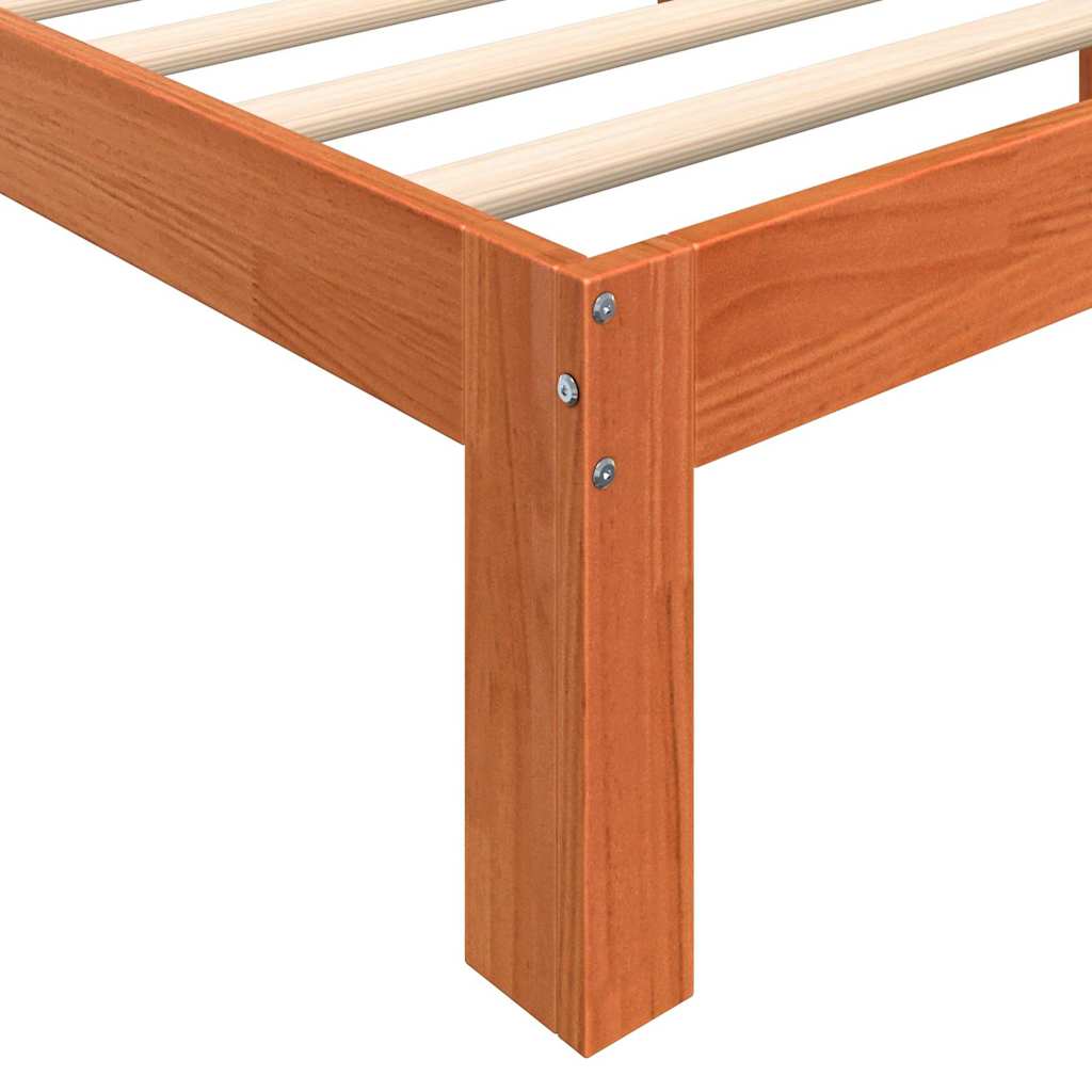 Struttura del letto Marrone cerato 203.5 x 205.5 x 69.5 cm | homemem39