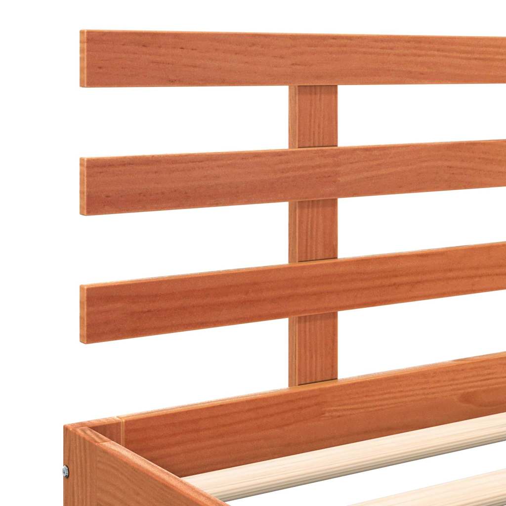 Struttura del letto Marrone cerato 203.5 x 205.5 x 69.5 cm | homemem39