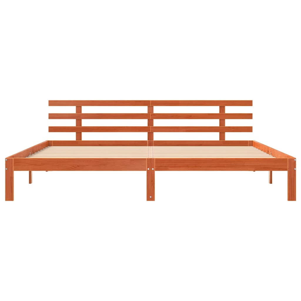 Struttura del letto Marrone cerato 203.5 x 205.5 x 69.5 cm | homemem39