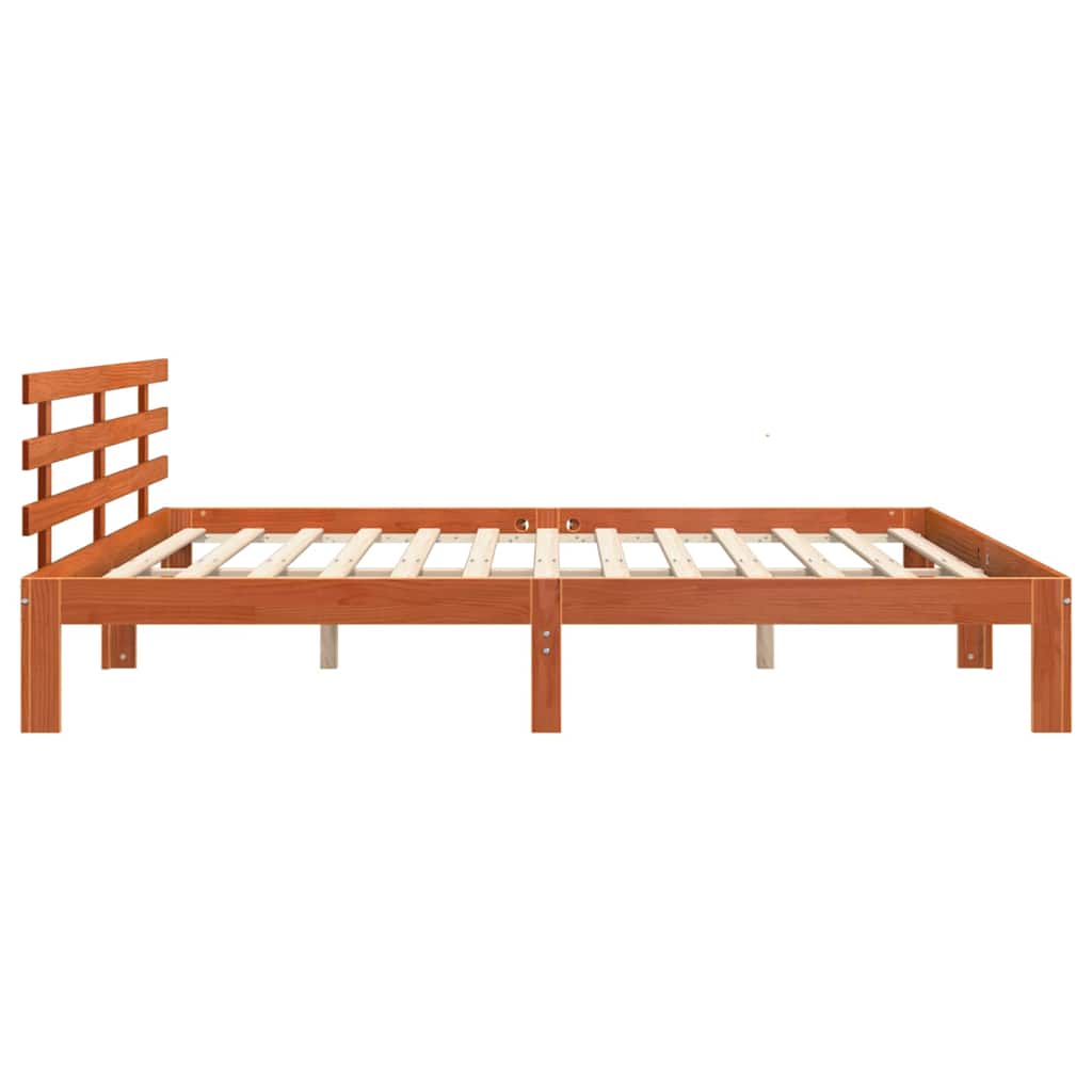 Struttura del letto Marrone cerato 203.5 x 205.5 x 69.5 cm | homemem39