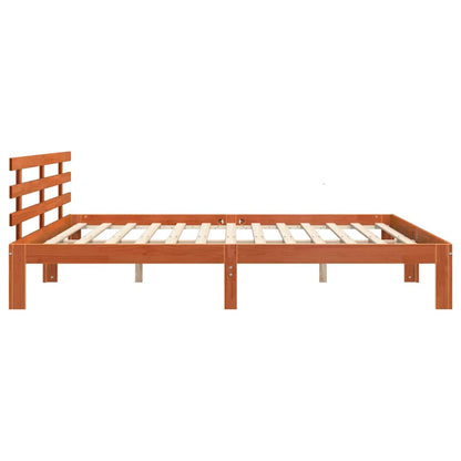 Struttura del letto Marrone cerato 203.5 x 205.5 x 69.5 cm | homemem39