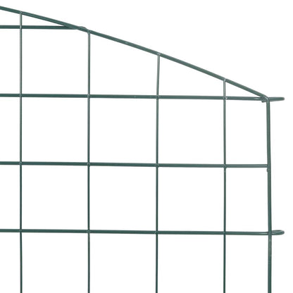Set di Recinzione per Stagno 5 pcs Verde 100 x 50 cm Acciaio