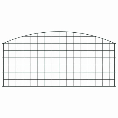Set di Recinzione per Stagno 5 pcs Verde 100 x 50 cm Acciaio