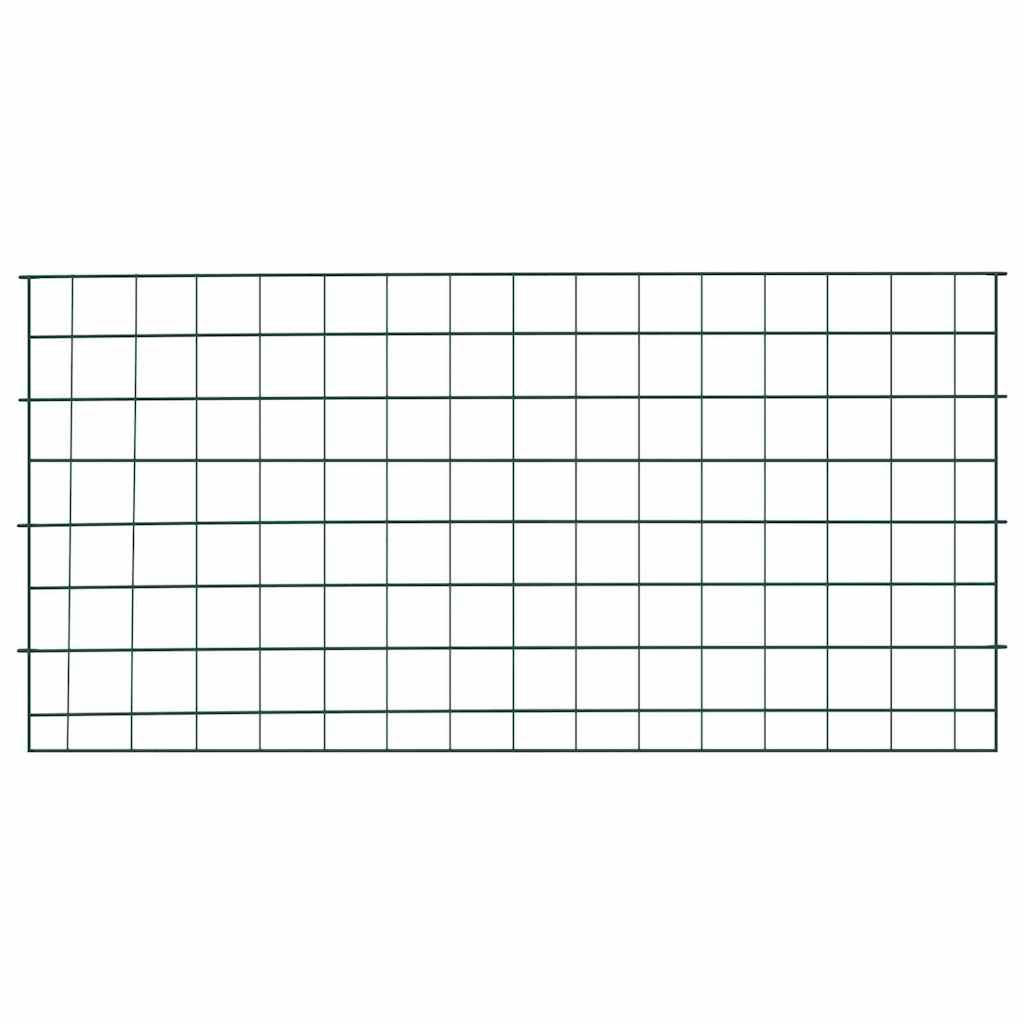 Set di Recinzione per Stagno 5 pcs Verde 100 x 50 cm Acciaio