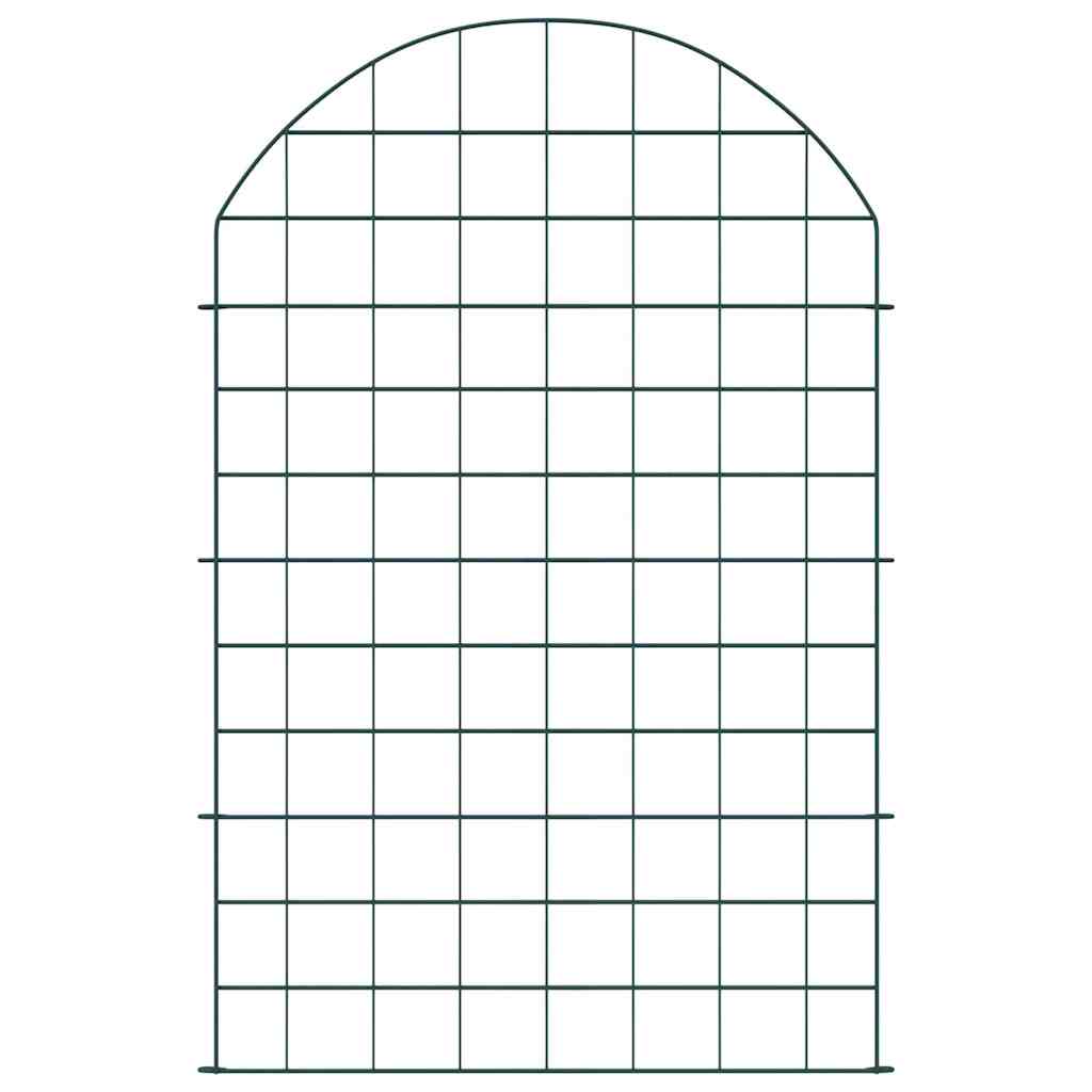Set di Recinzione per Stagno 8 pcs Verde 50 x 80 cm Acciaio