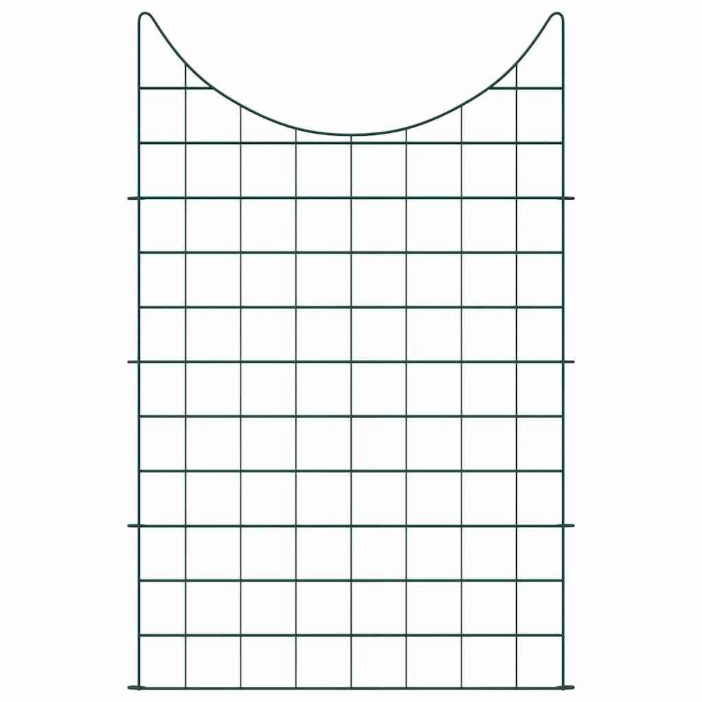 Set di Recinzione per Stagno 8 pcs Verde 50 x 80 cm Acciaio