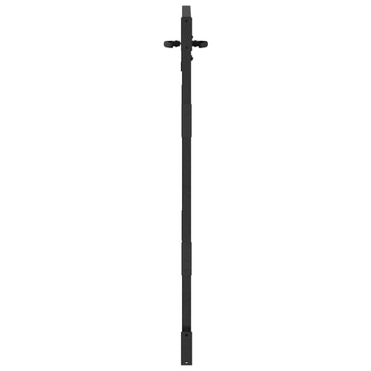 Cancello da giardino con blocco Nero 85 x 150 cm | homemem39