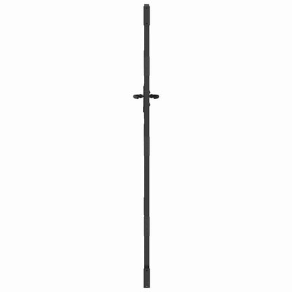Cancello da giardino con blocco Nero 85 x 200 cm