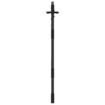 Cancello da giardino con blocco Nero 85 x 150 cm | homemem39