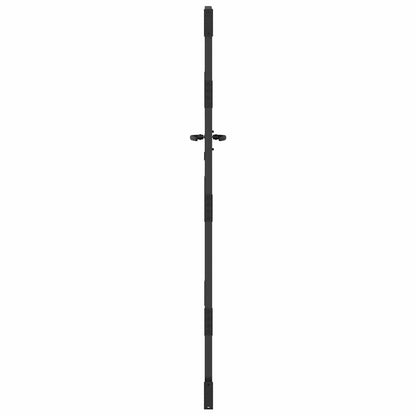 Cancello da giardino con blocco Nero 85 x 175 cm | homemem39