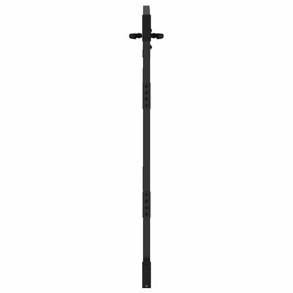 Cancello da giardino con blocco Nero 85 x 125 cm | homemem39
